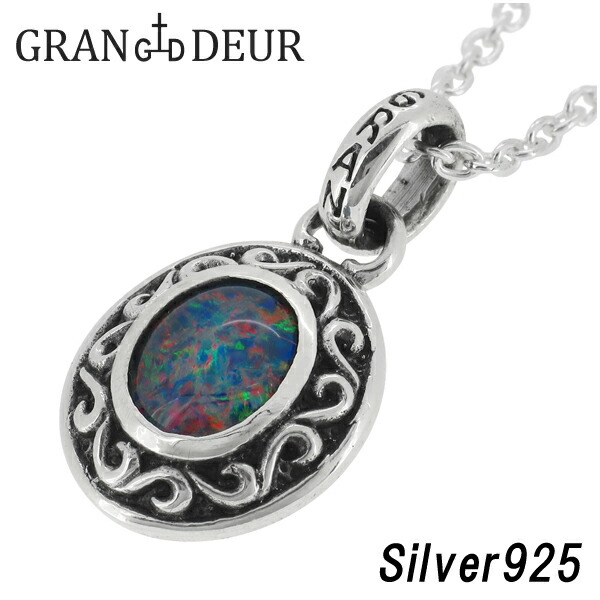 GRAN DEUR 唐草 オパール シルバーネックレス アラベスク シルバー