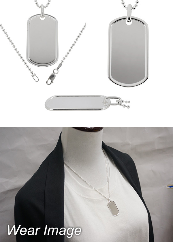 メッセージ 刻印 名入れ代込み ペアネックレス にもオススメ 小型 4cm