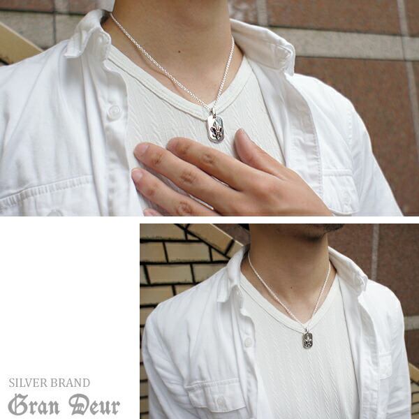 GRAN DEUR ユリの紋章 ドッグタグ シルバーペンダントトップ