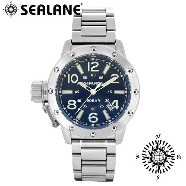 ⭐️本日限定⭐️SEALANE 自動巻き 20気圧防水 裏スケ SE54-LBL SEALANE/シーレーン】SE54 シリーズ(ブルー/自動巻き)メタル