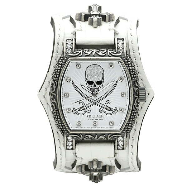 VOLTAGE ヴォルテージ CHURCH ホワイト 腕時計 メンズ ブランド 時計 腕 日本製 シチズン 革ベルト ベルト 革 クロス ド – 新宿  銀の蔵