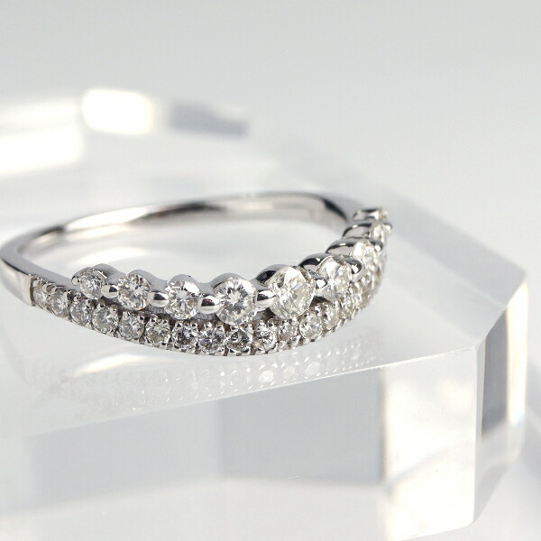 【エグちゃん様】(2セット)2.00ctダイヤモンドVデザエタニティK18WG 特別お試し商品 超特価 K18 天然 ダイヤ 0.20ct ゴールド ハーフ