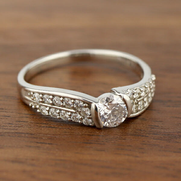 PT900 0.55ct ダイヤモンド リング 指輪 プラチナ ブライダル PT900 0.55ct ダイヤモンド リング 指輪 プラチナ ブライダル