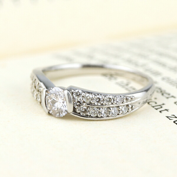 PT900 0.55ct ダイヤモンド リング 指輪 プラチナ ブライダル PT900 0.55ct ダイヤモンド リング 指輪 プラチナ ブライダル