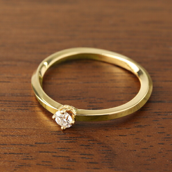 k18 ダイヤモンドツイストデザイン リング1ct